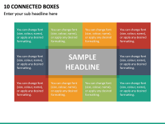 10 Connected Boxes PPT Slide 2