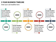 5 Year Business Timeline PPT Slide 2