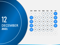 Calendar 2021 Type 3 PPT Slide 13