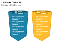 2 Elegant Text Boxes PPT Slide 2