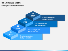 4 Staircase Steps PPT Slide 2
