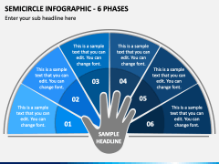 Semicircle Infographic - 6 Phases PPT Slide 2