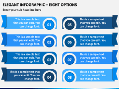 Elegant Infographic - Eight Options PPT Slide 2