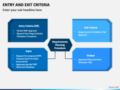 Entry and Exit Criteria PPT Slide 5