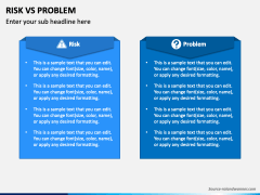 Risk Vs Problem PowerPoint and Google Slides Template - PPT Slides