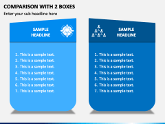 Comparison with 2 Boxes PPT Slide 2