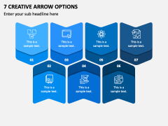 7 Creative Arrow Options PPT Slide 2