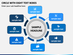 Circle with Eight Text Boxes PPT Slide 2