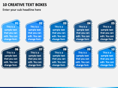 10 Creative Text Boxes PPT Slide 2