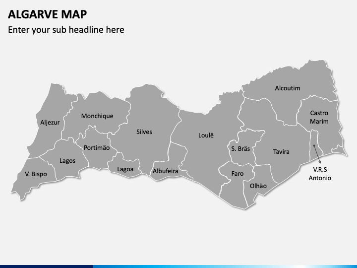 Mapa de Portugal  Algarve, Portugal, Mapas