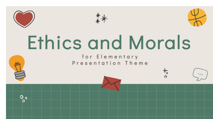 Ethics and Morals for Elementary PPT Slide 1