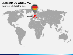 Germany on World Map PPT Slide 2