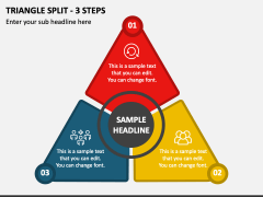 Triangle Split - 3 Steps PPT Slide 1