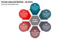 Stylish Circular Process - Six Steps PPT Slide 1