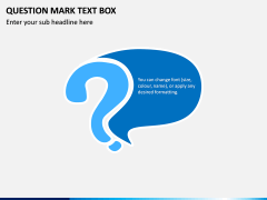 Question Mark Text Box PPT Slide 1