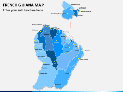 French Guiana Map PPT Slide 2