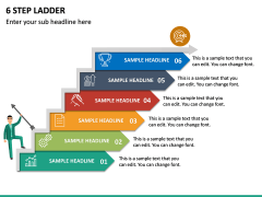 6 Step Ladder PPT Slide 2