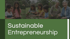 Sustainable Entrepreneurship PPT Slide 1