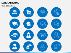 Scholar Icons PPT Slide 2