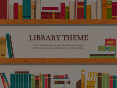 Library Theme Animated Presentation - SketchBubble