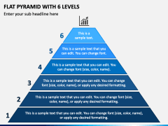 Flat Pyramid with 6 Levels PPT Slide 2