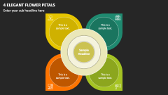 4 Elegant Flower Petals PPT Slide 1