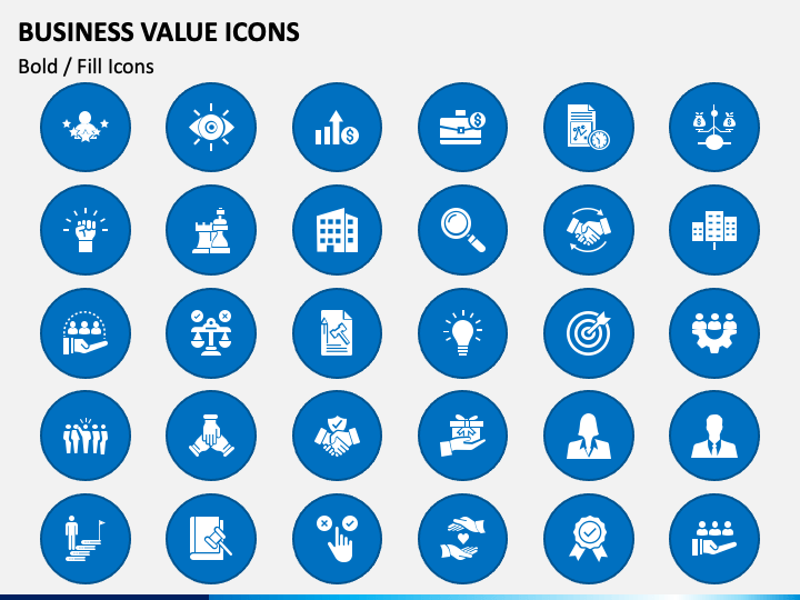 Business Value Icons PPT Slide 1