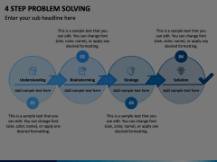 4 Step Problem Solving PowerPoint and Google Slides Template - PPT Slides