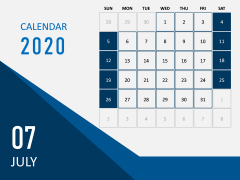 Calendar 2020 - Type 5 PPT Slide 8
