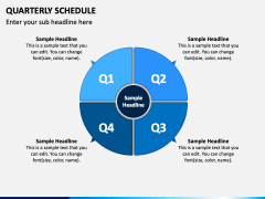 Quarterly Schedule Powerpoint And Google Slides Template - Ppt Slides