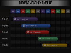 Project Monthly Timeline Animated Presentation - SketchBubble