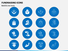Fundraising Icons PPT Slide 1