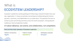 Ecosystem Leadership PPT Slide 2