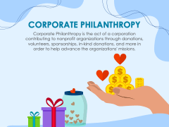 Corporate Philanthropy PPT Slide 1