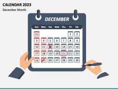 Calendar 2023 Type 1 PPT Slide 12
