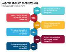 Elegant Year On Year Timeline PPT Slide 2