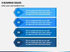 4 Business Issues PPT Slide 1