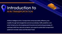 AI in Transportation PPT Slide 2