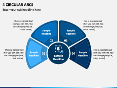 4 Circular Arcs PPT Slide 1