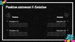 Floral Background Theme PPT Slide 8