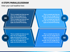 4 Steps Parallelogram PPT Slide 2
