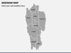 Mizoram Map PPT Slide 2