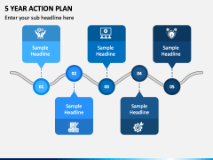 5 Year Action Plan PowerPoint Template and Google Slides Theme