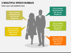 5 Beautiful Speech Bubbles PPT Slide 1