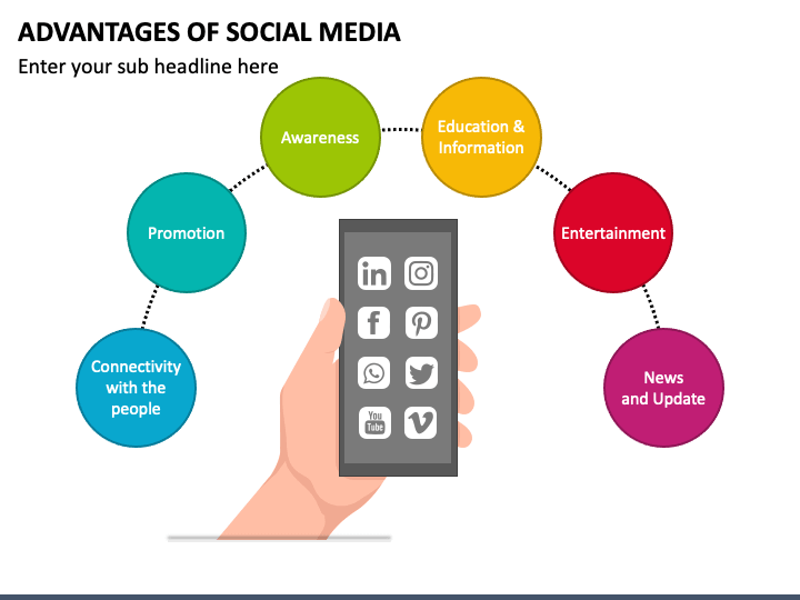 Advantages of Social Media PPT Slide 1