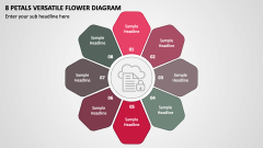 8 Petals Versatile Flower Diagram PPT Slide 1