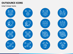 Outsource Icons PPT Slide 2