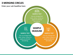 3 Merging Circles PPT Slide 2