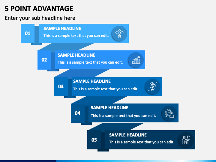 5 Point Advantage PPT Slide 1