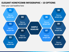 Elegant Honeycomb Infographic - 10 Options PPT Slide 2